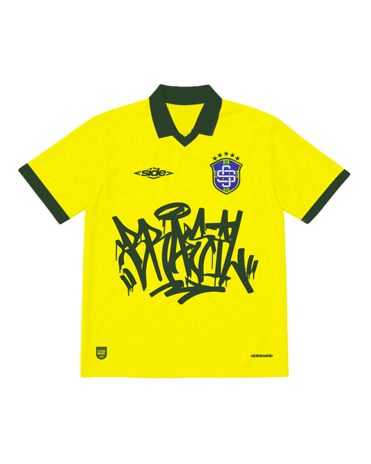 Camiseta Side Brasil - Amarela