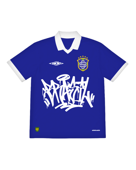 Camiseta Side Brasil - Azul
