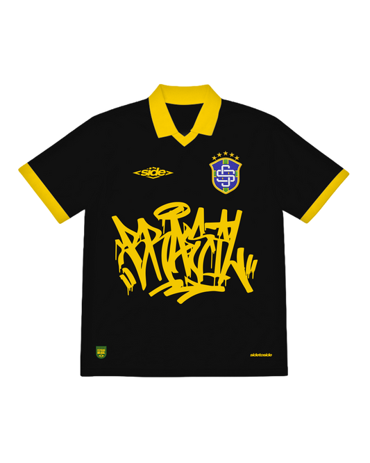 Camiseta Side Brasil - Preta