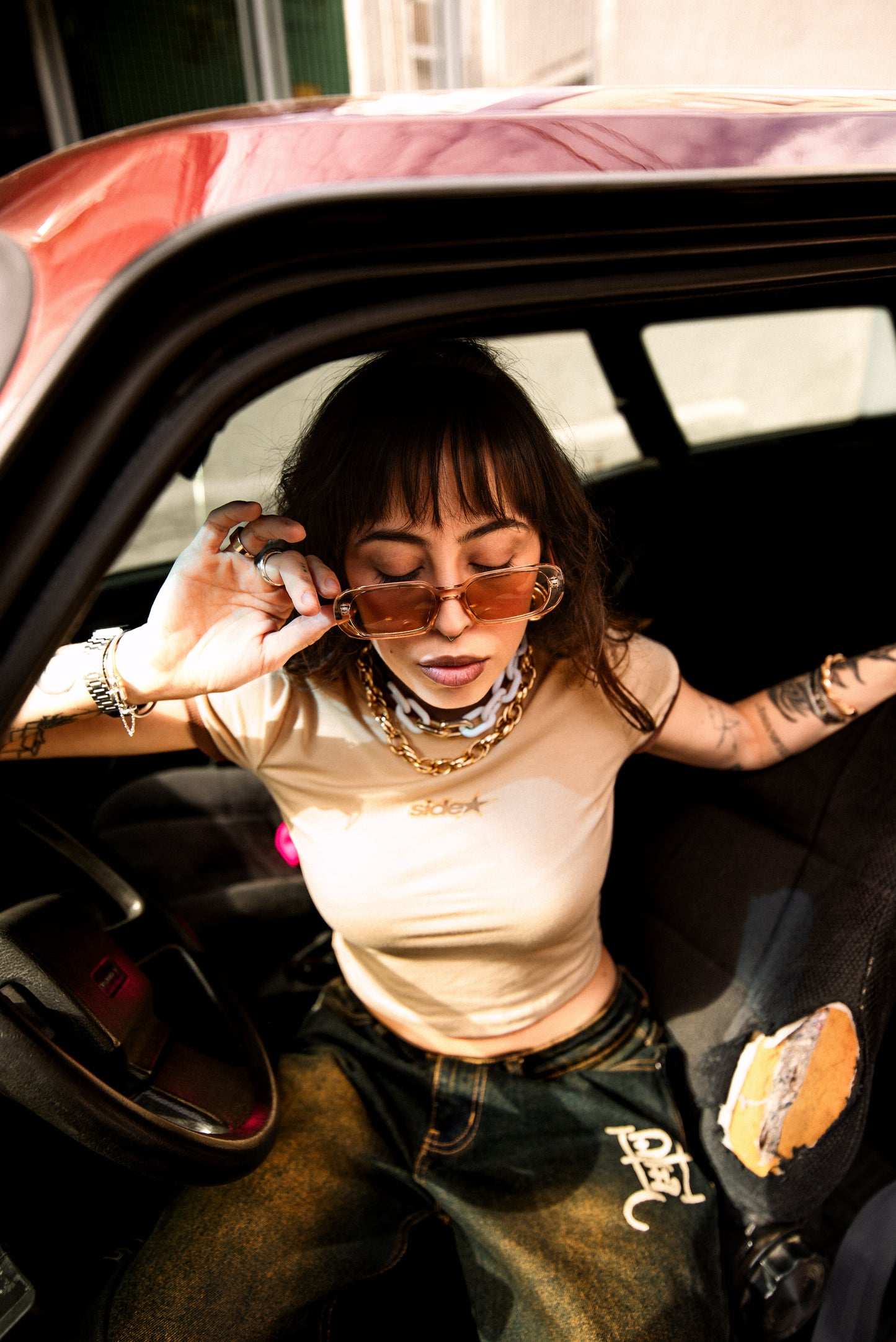 Baby Tee - Side Stars.